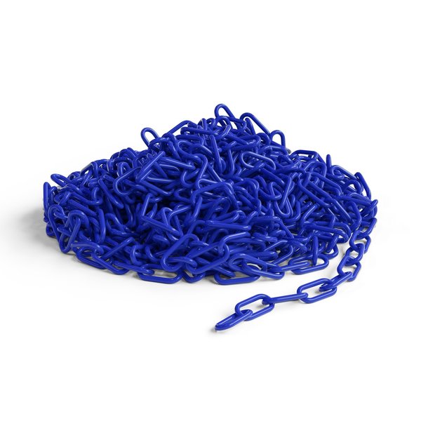 Montour Line Blue Plastic Chain, 2 In, 50 Ft. Long CH-CH-20-BL-50-BX